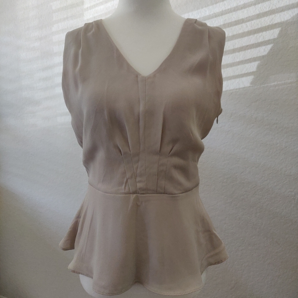 Express Gathered Front Sleeveless Blouse